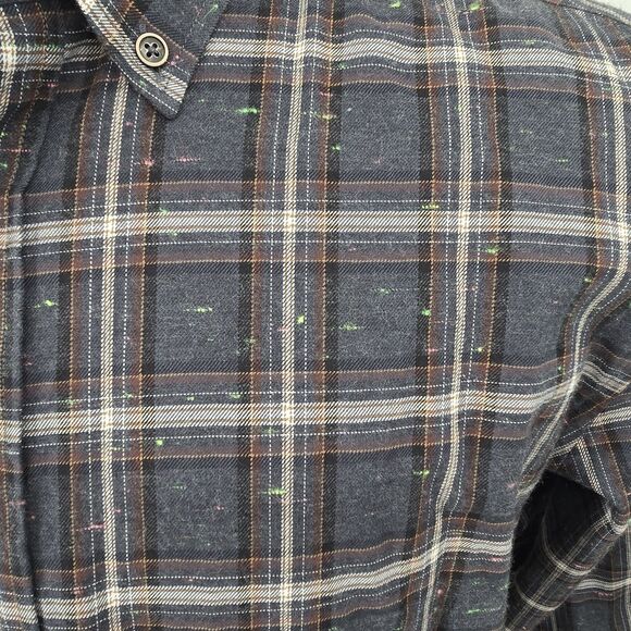 Williams & Kent Grey Plaid Button Down Men's Shirt Size L - Picture 4 of 8